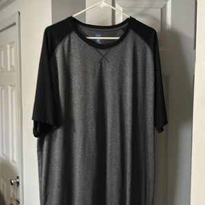 Dry wick short sleeved shirt. Size Tall 2XL grey in color